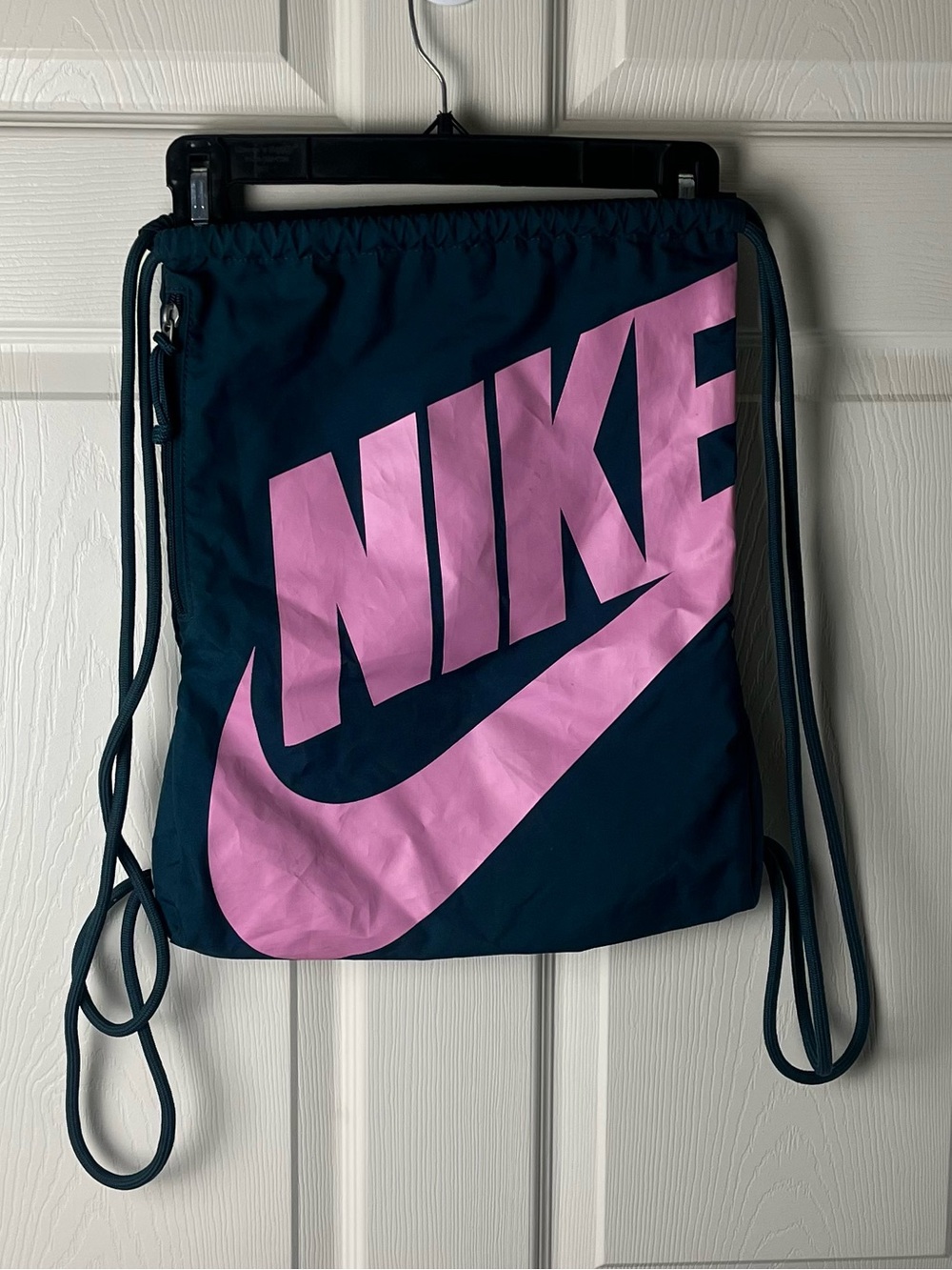 Nike Drawstring Bag with Pink Swoosh